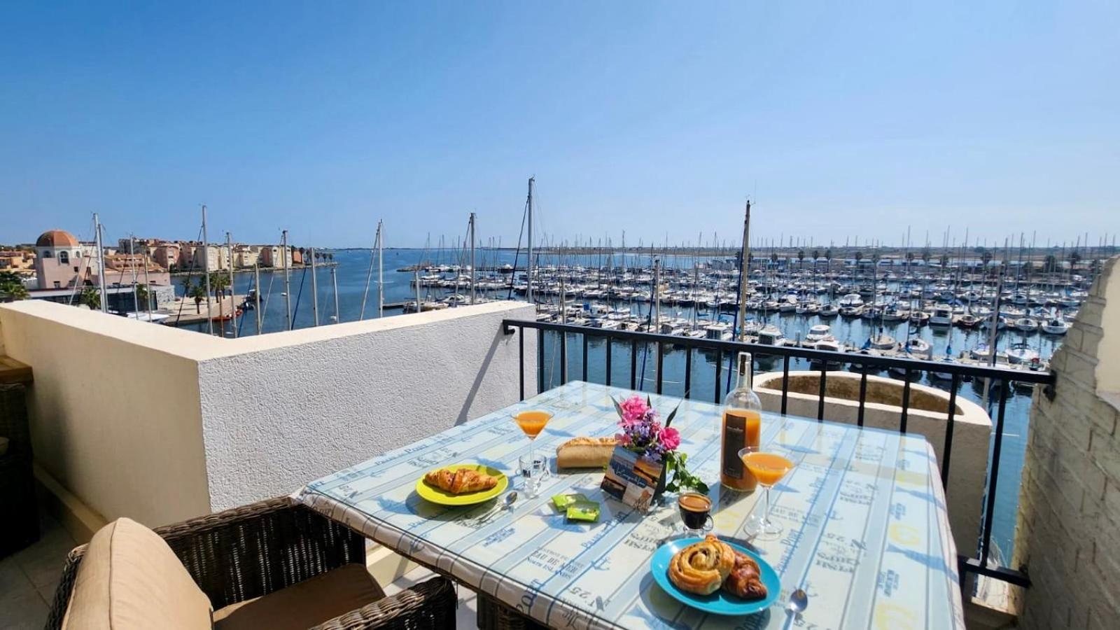 L'Eden - Vue Magnifique Sur Le Port, Les Chalets & La Mer - Gruissan Exterior foto